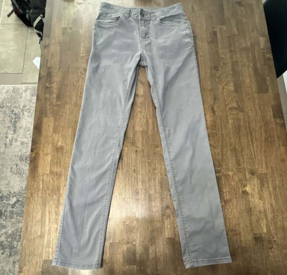 prAna Slim Fit Gray Denim Pants Size 28x32